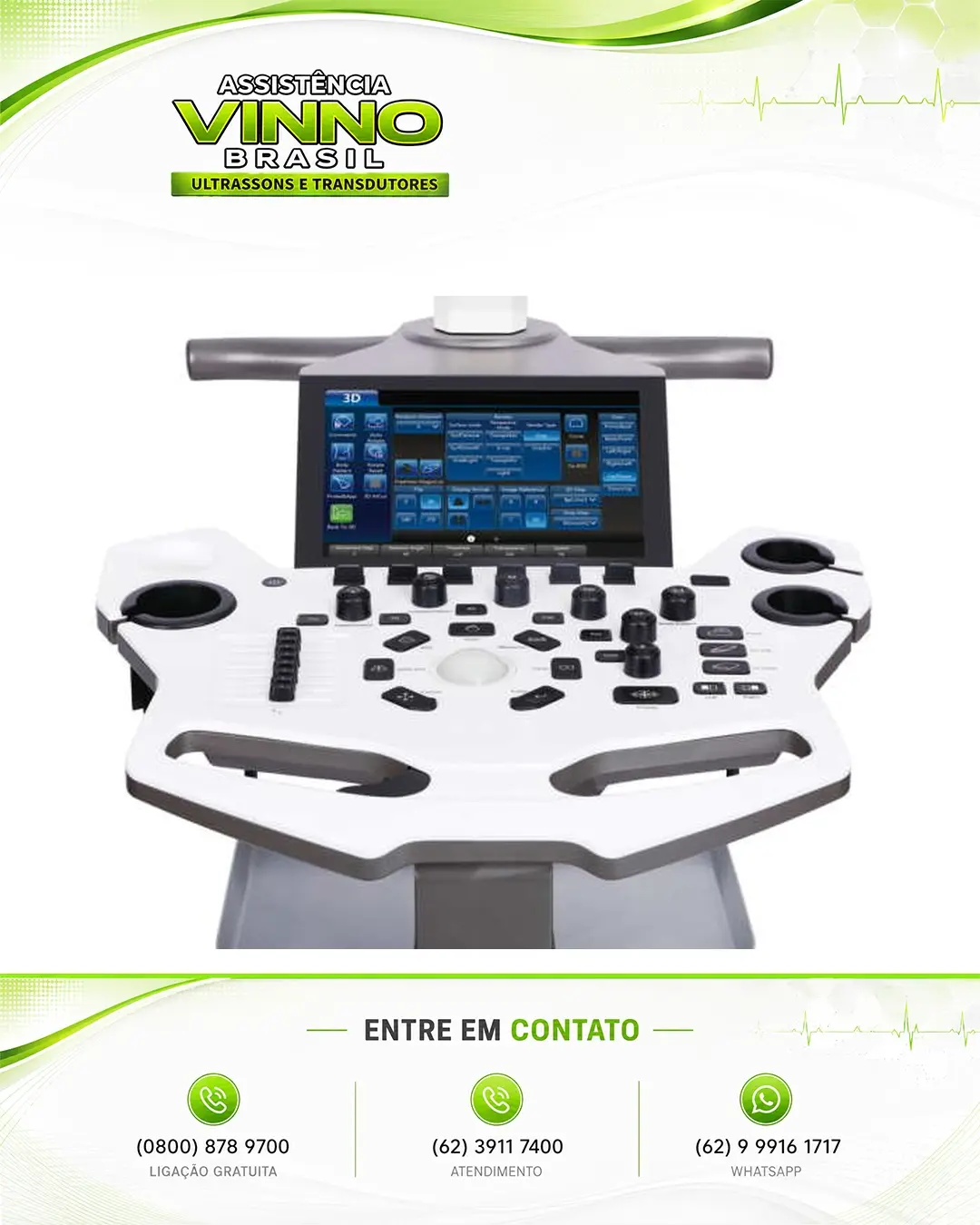 ASSISTÊNCIA TÉCNICA ULTRASSOM VINNO E20 DISTRITO FEDERAL