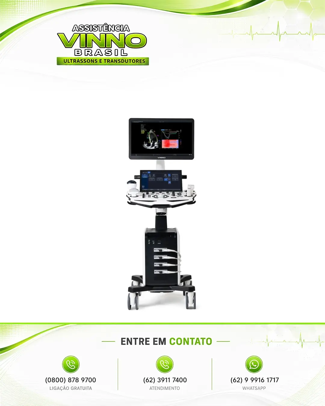 ASSISTÊNCIA TÉCNICA ULTRASSOM VINNO R700 RIO DE JANEIRO