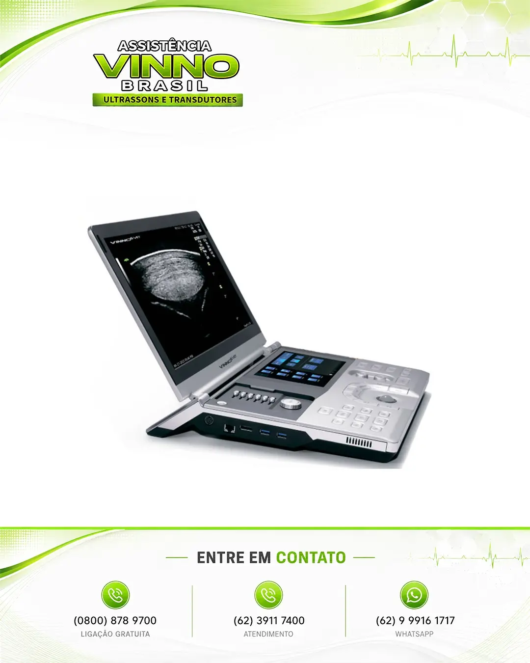 CONSERTO DE ULTRASSOM VINNO D3 VET BRASÍLIA