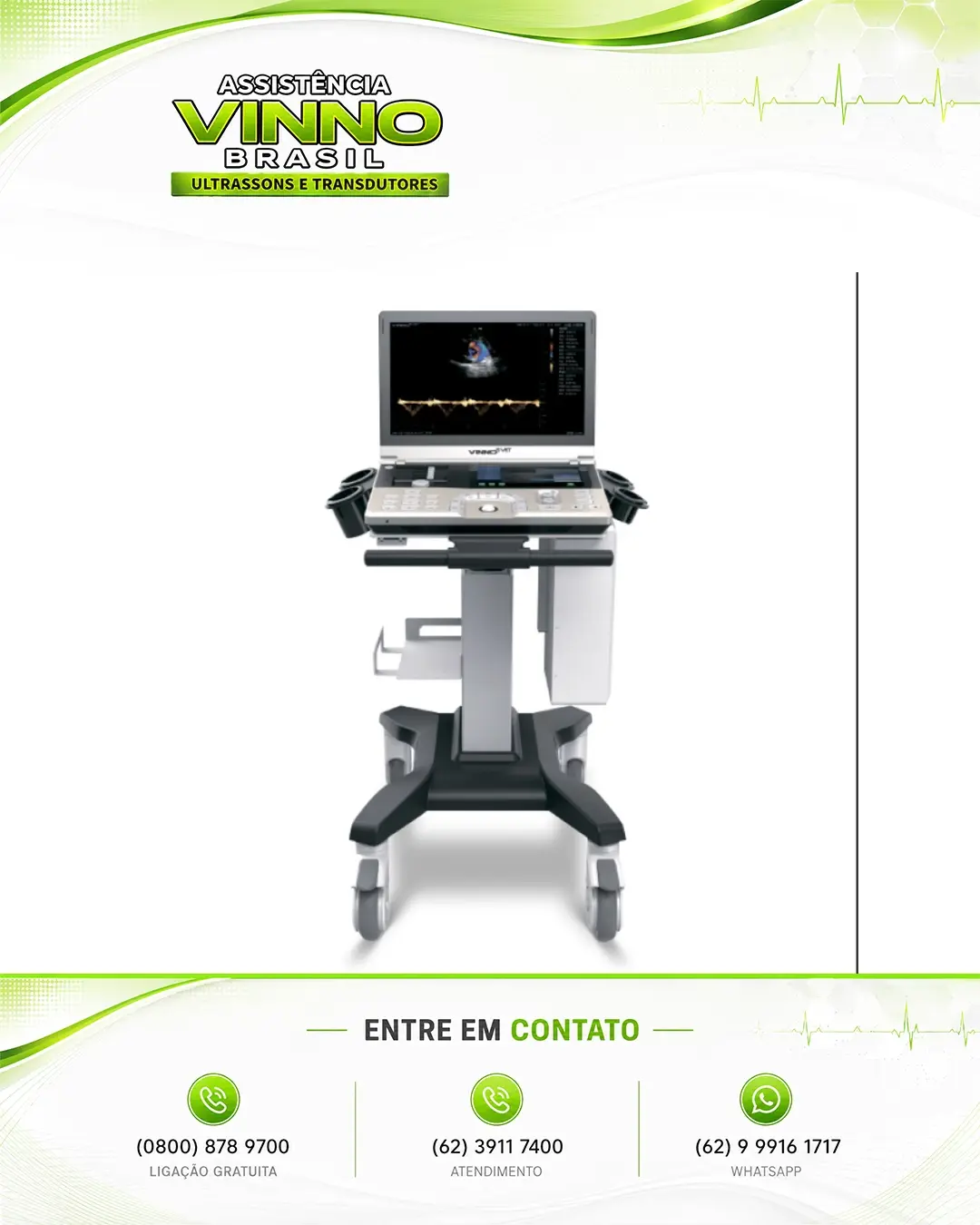MANUTENÇÃO ESPECIALIZADA ULTRASSOM VINNO 8 CURITIBA