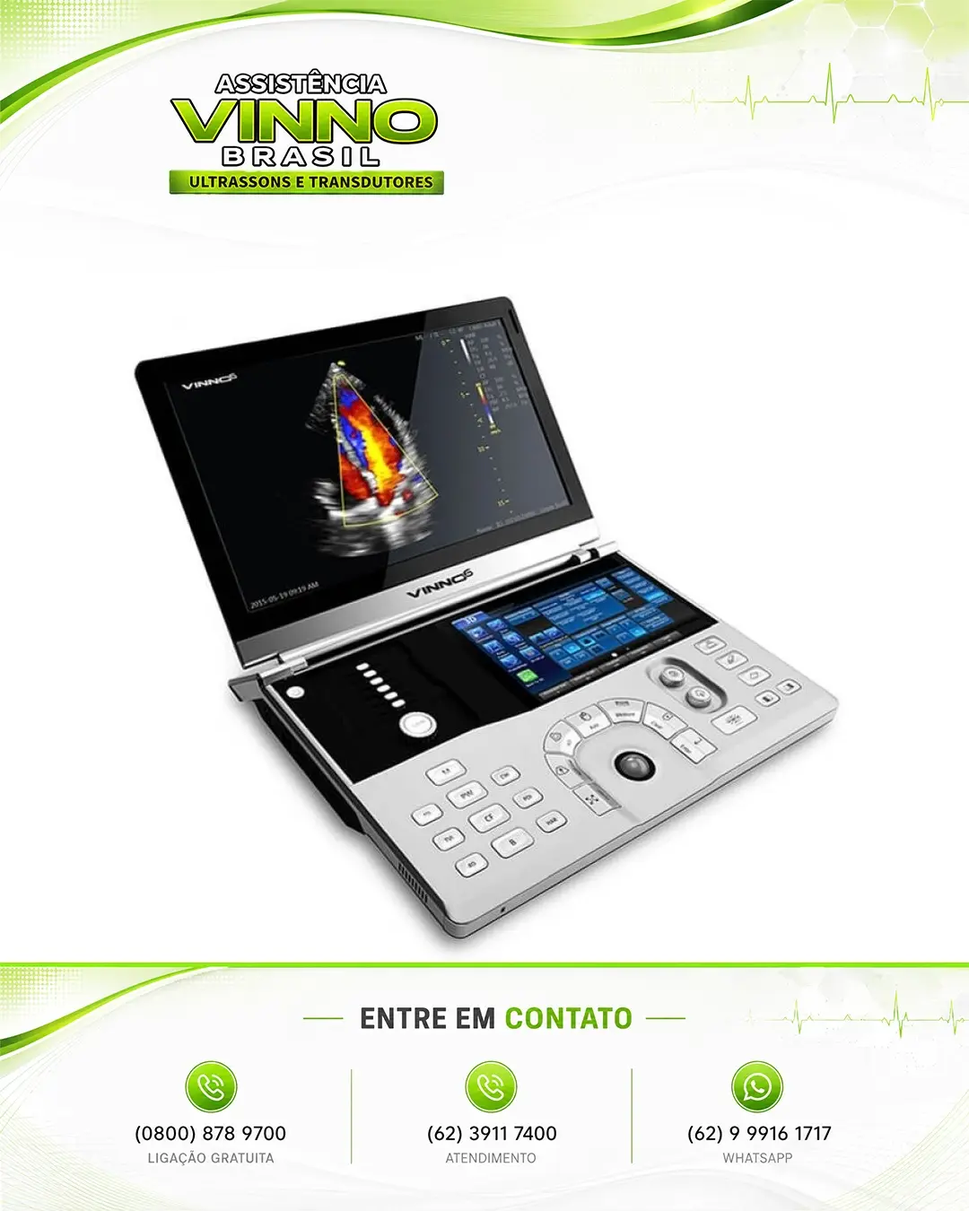 REPARO ULTRASSOM VINNO 6 CURITIBA