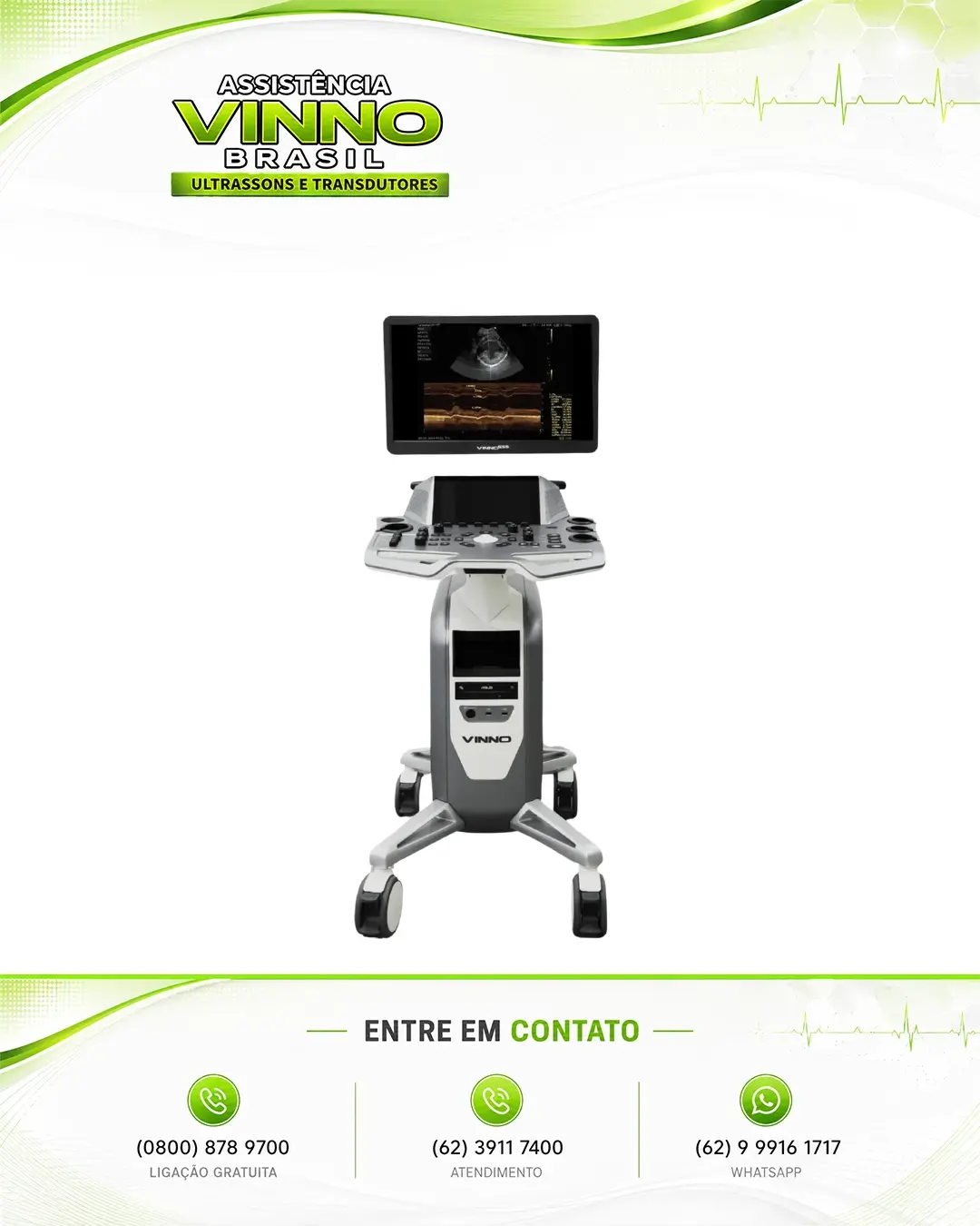 REPARO ULTRASSOM VINNO G55 RIO GRANDE DO SUL