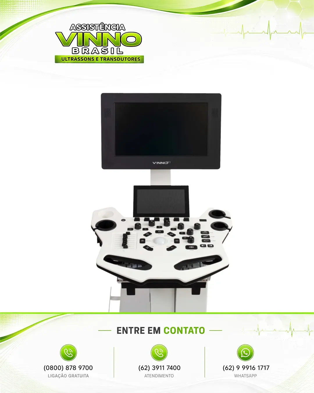 SUPORTE TÉCNICO PARA ULTRASSOM VINNO X1 SANTA CATARINA