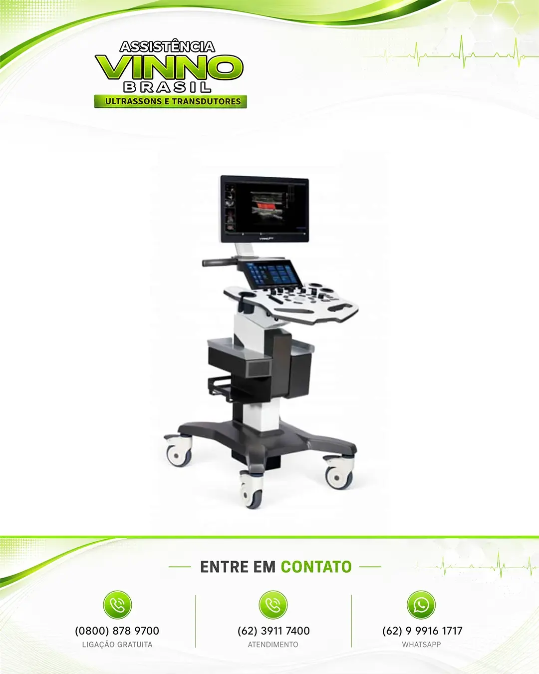 SUPORTE TÉCNICO ULTRASSOM VINNO E10 FORTALEZA