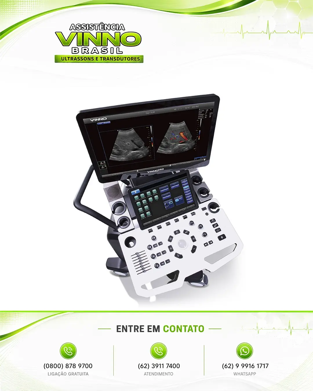SUPORTE TÉCNICO ULTRASSOM VINNO E35 SANTA CATARINA