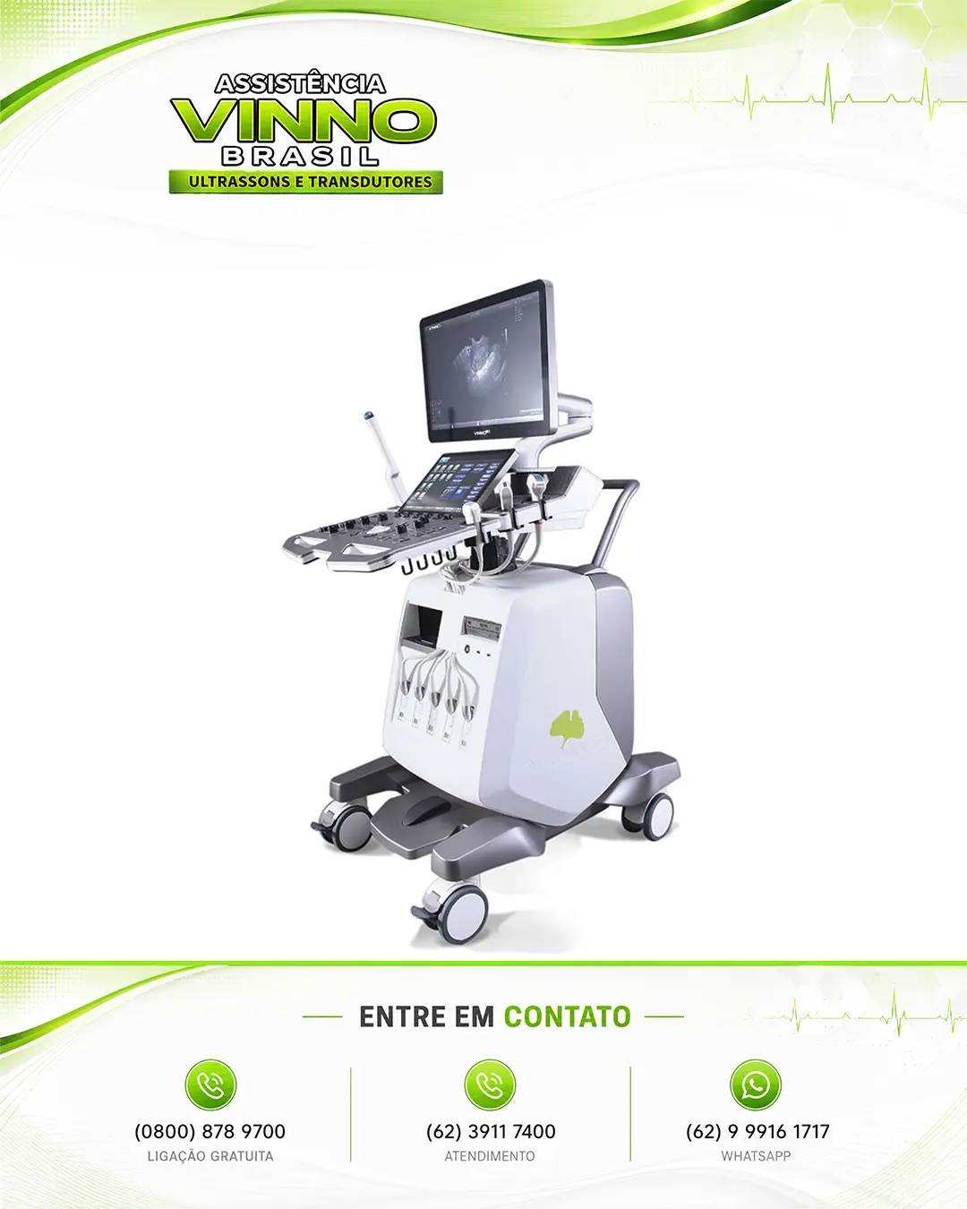 SUPORTE TÉCNICO ULTRASSOM VINNO M80 DISTRITO FEDERAL